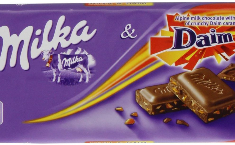 Шоколад Милка daim Snax